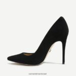 נשים הַנעָלָה Sam Edelman דנה עקב מחודד זמש שחור 4XL22X413 - Image 4