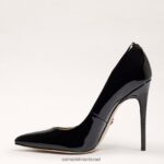 נשים הַנעָלָה Sam Edelman דנה עקב מחודד פטנט שחור 4XL22X411 - Image 4