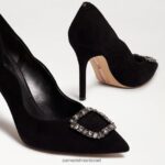 נשים הַנעָלָה Sam Edelman הרייט מחודדת עקב זמש שחור 4XL22X595 - Image 6