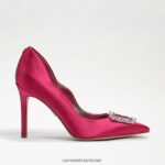 נשים הַנעָלָה Sam Edelman הרייט מחודדת עקב סאטן פוקסיה 4XL22X594 - Image 2