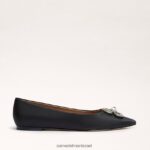 נשים הַנעָלָה Sam Edelman ואנדה סיור מחודדת בוהן שטוחה בד שחור 4XL22X271 - Image 2