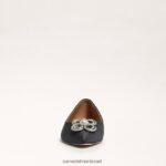 נשים הַנעָלָה Sam Edelman ואנדה סיור מחודדת בוהן שטוחה בד שחור 4XL22X271 - Image 3