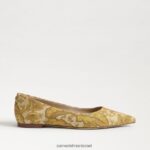 נשים הַנעָלָה Sam Edelman וונדה מחודדת בוהן שטוחה כּוּרכּוּם 4XL22X476 - Image 2