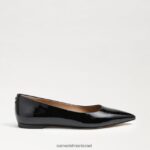 נשים הַנעָלָה Sam Edelman וונדה מחודדת בוהן שטוחה פטנט שחור 4XL22X483 - Image 2