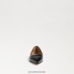 נשים הַנעָלָה Sam Edelman וונדה מחודדת בוהן שטוחה פטנט שחור 4XL22X483 - Image 3