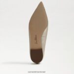 נשים הַנעָלָה Sam Edelman וונדה מחודדת בוהן שטוחה עור זהב מותך 4XL22X481 - Image 6