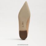 נשים הַנעָלָה Sam Edelman וונדה מחודדת בוהן שטוחה פטנט חול זהוב 4XL22X482 - Image 6