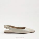 נשים הַנעָלָה Sam Edelman ויטני slingback בוהן מחודדת שטוחה עור שנהב מודרני 4XL22X737 - Image 2
