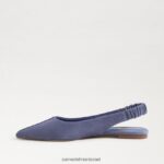 נשים הַנעָלָה Sam Edelman ויטני slingback בוהן מחודדת שטוחה סגול מאובק 4XL22X740 - Image 4