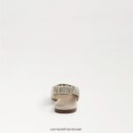 נשים הַנעָלָה Sam Edelman ויטני slingback בוהן מחודדת שטוחה עור שנהב מודרני 4XL22X737 - Image 5
