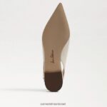 נשים הַנעָלָה Sam Edelman ויטני slingback בוהן מחודדת שטוחה עור שנהב מודרני 4XL22X737 - Image 6