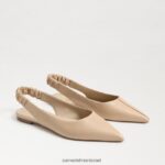 נשים הַנעָלָה Sam Edelman ויטני slingback בוהן מחודדת שטוחה מקדמיה 4XL22X738