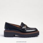 נשים הַנעָלָה Sam Edelman לופר סוליה של laurs lug קופסה שחורה מבריקה 4XL22X428 - Image 2