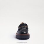 נשים הַנעָלָה Sam Edelman לופר סוליה של laurs lug קופסה שחורה מבריקה 4XL22X428 - Image 3