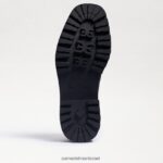נשים הַנעָלָה Sam Edelman לופר סוליה של laurs lug קופסה שחורה מבריקה 4XL22X428 - Image 6