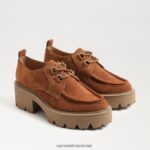 נשים הַנעָלָה Sam Edelman לופר סוליית monna שרוכים גבול חום 4XL22X720