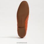 נשים הַנעָלָה Sam Edelman לוריין ארוג ביט כתום קניון 4XL22X515 - Image 6