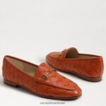 נשים הַנעָלָה Sam Edelman לוריין ארוג ביט כתום קניון 4XL22X515 - Image 7
