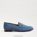 נשים הַנעָלָה Sam Edelman לוריין ביט לופר אינדיגו מכובס 4XL22X38 - Image 2