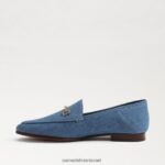 נשים הַנעָלָה Sam Edelman לוריין ביט לופר אינדיגו מכובס 4XL22X38 - Image 4