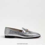 נשים הַנעָלָה Sam Edelman לוריין ביט לופר כסף רך 4XL22X52 - Image 2