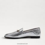 נשים הַנעָלָה Sam Edelman לוריין ביט לופר כסף רך 4XL22X52 - Image 4