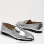 נשים הַנעָלָה Sam Edelman לוריין ביט לופר כסף רך 4XL22X52 - Image 7