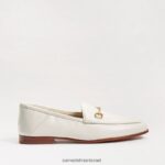 נשים הַנעָלָה Sam Edelman לוריין ביט לופר עור לבן 4XL22X43 - Image 2