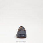 נשים הַנעָלָה Sam Edelman לוריין ביט לופר עור הצי הבלטי 4XL22X46 - Image 3