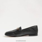 נשים הַנעָלָה Sam Edelman לוריין ביט לופר עור שחור 4XL22X42 - Image 4