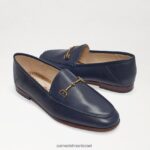 נשים הַנעָלָה Sam Edelman לוריין ביט לופר עור הצי הבלטי 4XL22X46 - Image 7