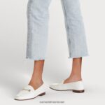 נשים הַנעָלָה Sam Edelman לוריין ביט לופר עור לבן 4XL22X43 - Image 8