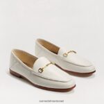 נשים הַנעָלָה Sam Edelman לוריין ביט לופר עור לבן 4XL22X43