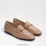 נשים הַנעָלָה Sam Edelman לוריין ביט לופר עור בז' רך 4XL22X44