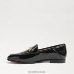 נשים הַנעָלָה Sam Edelman לוריין ביט לופר פטנט שחור 4XL22X56 - Image 4