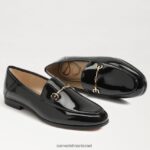 נשים הַנעָלָה Sam Edelman לוריין ביט לופר פטנט שחור 4XL22X56 - Image 7
