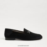 נשים הַנעָלָה Sam Edelman לוריין ביט לופר קטיפה שחורה 4XL22X36 - Image 2