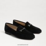 נשים הַנעָלָה Sam Edelman לוריין ביט לופר קטיפה שחורה 4XL22X36