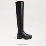 נשים הַנעָלָה Sam Edelman לידיה מעל מגף הברך עור שחור 4XL22X879 - Image 2