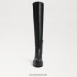 נשים הַנעָלָה Sam Edelman לידיה מעל מגף הברך עור שחור 4XL22X879 - Image 3