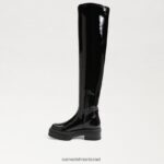 נשים הַנעָלָה Sam Edelman לידיה מעל מגף הברך פטנט שחור 4XL22X880 - Image 4