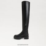 נשים הַנעָלָה Sam Edelman לידיה מעל מגף הברך עור שחור 4XL22X879 - Image 4