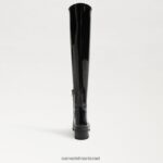נשים הַנעָלָה Sam Edelman לידיה מעל מגף הברך פטנט שחור 4XL22X880 - Image 5