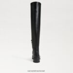 נשים הַנעָלָה Sam Edelman לידיה מעל מגף הברך עור שחור 4XL22X879 - Image 5