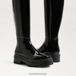 נשים הַנעָלָה Sam Edelman לידיה מעל מגף הברך פטנט שחור 4XL22X880 - Image 7