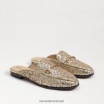 נשים הַנעָלָה Sam Edelman ליני נשך פרד זהב ענבר 4XL22X82
