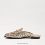 נשים הַנעָלָה Sam Edelman ליני נשך פרד זהב ענבר 4XL22X82 - Image 4