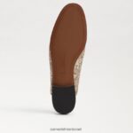 נשים הַנעָלָה Sam Edelman ליני נשך פרד זהב ענבר 4XL22X82 - Image 6