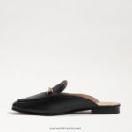 נשים הַנעָלָה Sam Edelman ליני נשך פרד עור שחור 4XL22X79 - Image 4