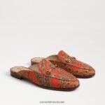 נשים הַנעָלָה Sam Edelman ליני נשך פרד פרג כתום 4XL22X77